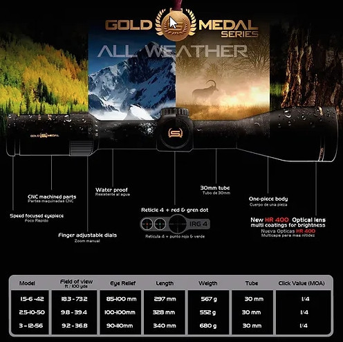 Shilba Gold Medal 3-12x56 IR G4